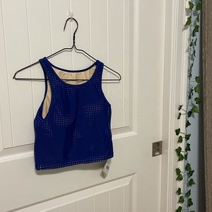 Dark blue Fabletics size small mid bikini top